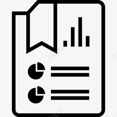 数据信息表格报告页分析商业信息图标