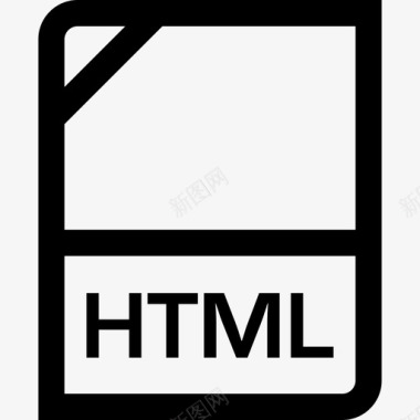 HTML代码html文档扩展名图标