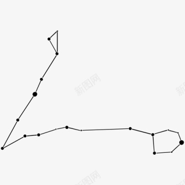 怀旧图案背景双鱼座星座恒星图标