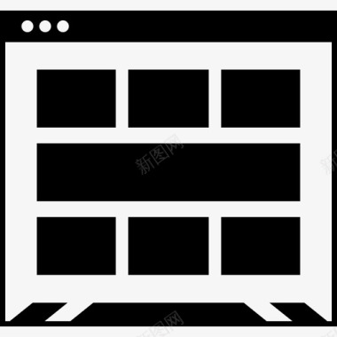 网页设计主页面线框网页设计网页浏览器图标