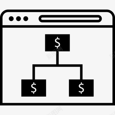 财富宣传美元网络浏览器财富图标