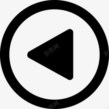 圆圈标志背音频控制音乐图标