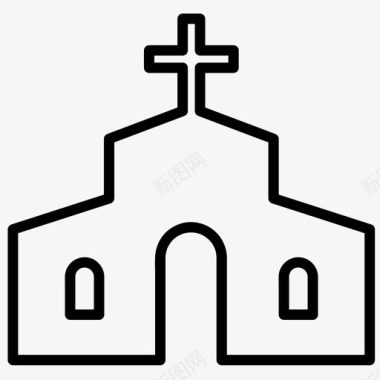 教会基督教宗教图标