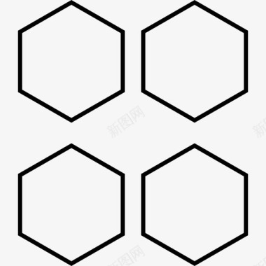 矢量抽象素材抽象六边形出售不图标