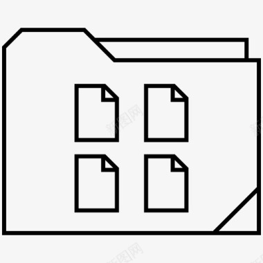 专题页文件夹页存档文件图标