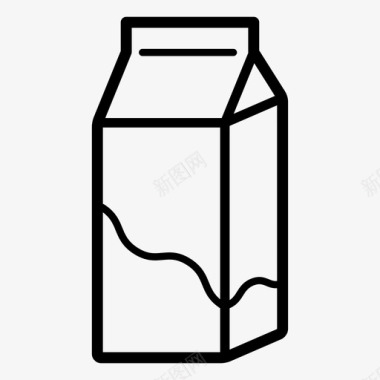 DVD盒牛奶盒乳制品饮料图标