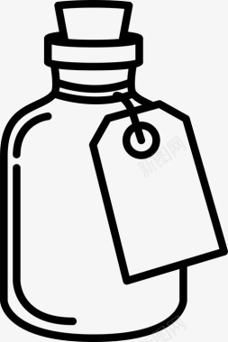 饮料瓶饮料瓶标签药剂图标