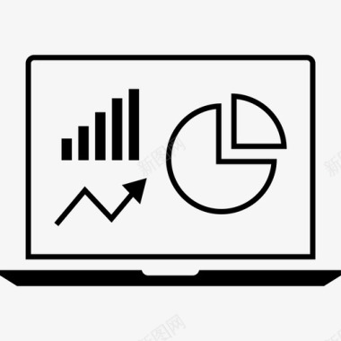 数据信息表格笔记本电脑分析减法推迟图标