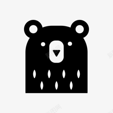 熊熊动物黑熊图标