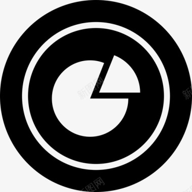 财富比重饼图卖出不图标