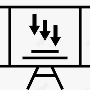 信息创意图表演示电影屏幕水平图标