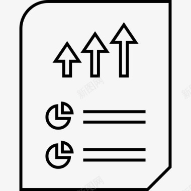 浅色屋顶背景业务报告分析文档图标