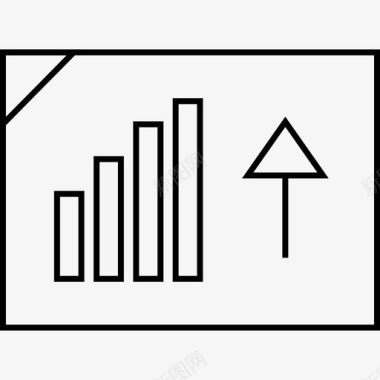 数据信息表格向上信号延迟图标