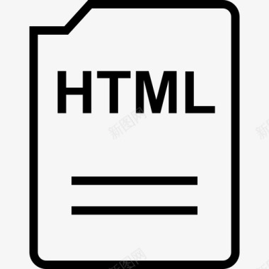HTML代码html文档扩展名图标