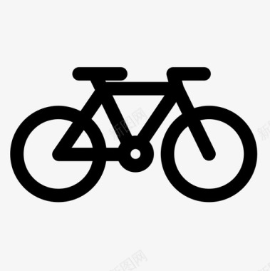 大学标志自行车骑行运动图标