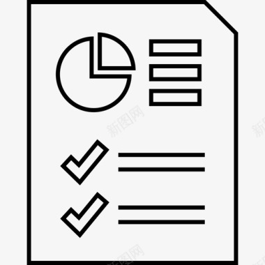 信息填写页面分析报告饼图页面图标