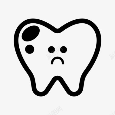 牙齿蛀牙牙科治疗图标