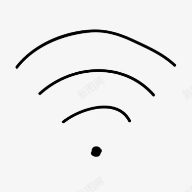 wifi互联网wifi手绘互联网图标