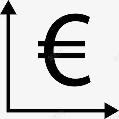 立体金融欧元图市场金融图标