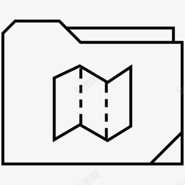 浅色素材文件夹地图存档文件图标