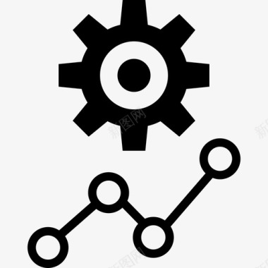 卡通数据图形分析数据图形图标