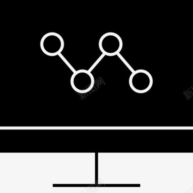 数据信息表格线形图图表计算机图标