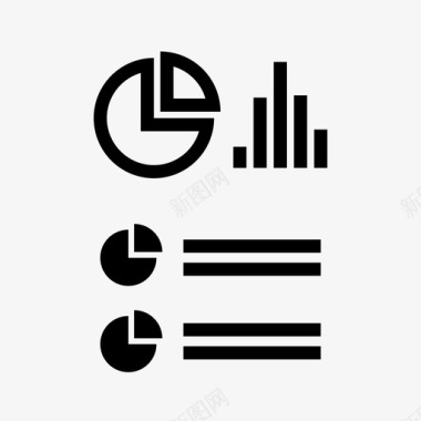 数据信息表格信息图表分析数据图标