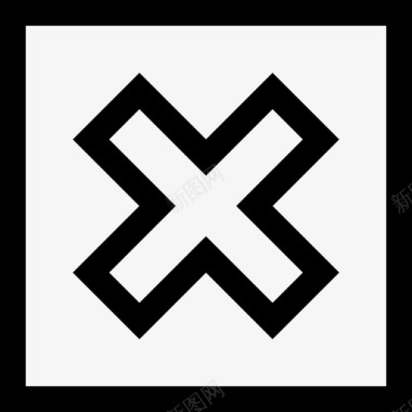 抽象x抽象2粗体图标