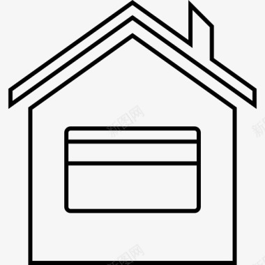 房地产信贷房屋网上图标