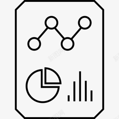 金色线描数据报告页否保留图标