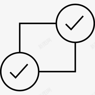 抽象连接固定确定图标