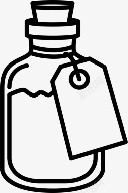 饮料瓶饮料瓶标签储存图标