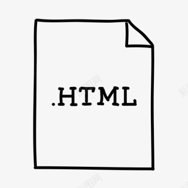 HTML代码html文件文档文件类型图标