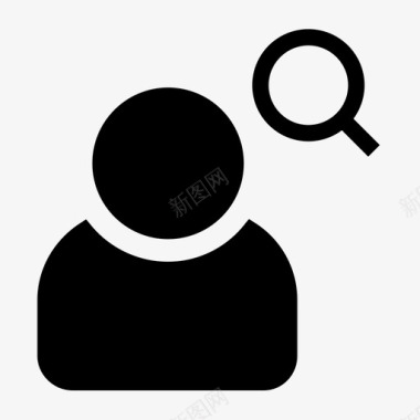 用户搜索查找用户客户人员图标