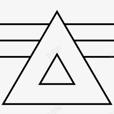 抽象抽象三角形创意设计图标