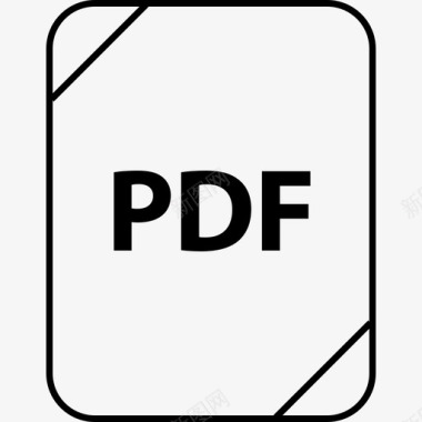 PDF电子书pdf文档扩展名图标