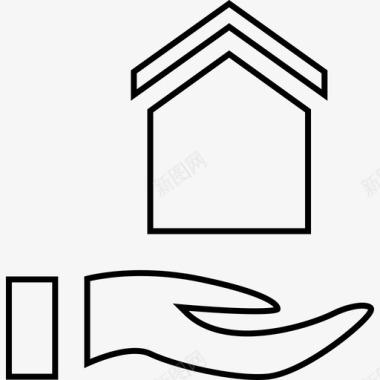 别墅房屋住所建筑图标