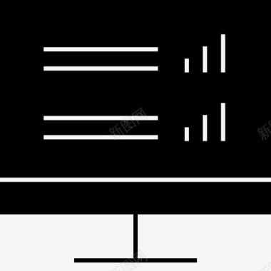 条形数据图条形图计算机数据图标