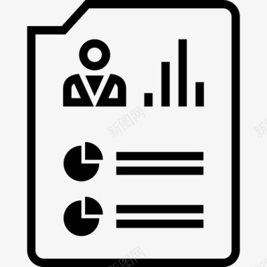 数据信息表格报告页分析商业信息图标