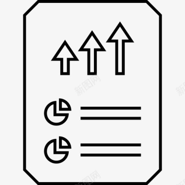 金色线描数据报告页否保留图标