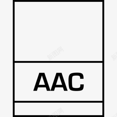 矢量喷溅浅色背景aac名称文件类型图标