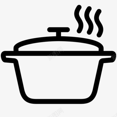 平底锅锅砂锅食物图标