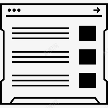 线框网站线框创意设计图标