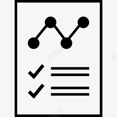 页面信息报告数据文档图标