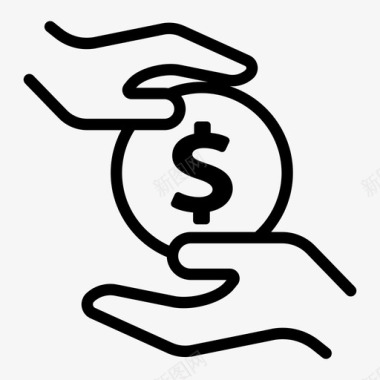 投资公司投资公司美元图标