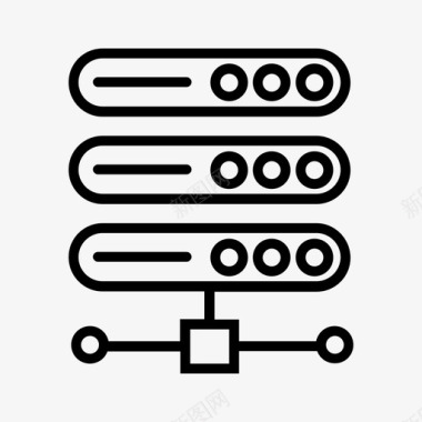 云服务器服务器云存储数据库图标