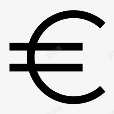 火焰欧元图标欧元货币收入图标