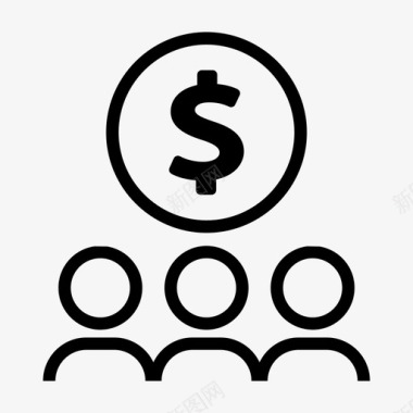 投资公司投资公司美元图标
