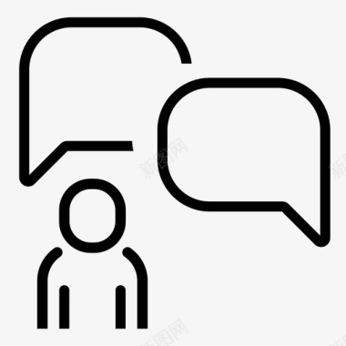 QQ咨询客户服务业务咨询图标