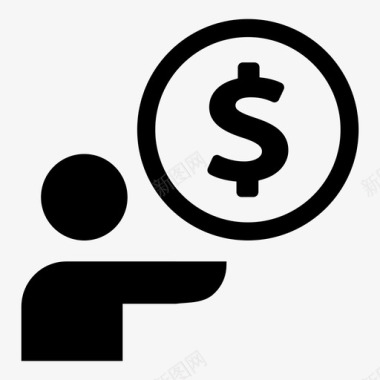 投资公司投资公司美元图标